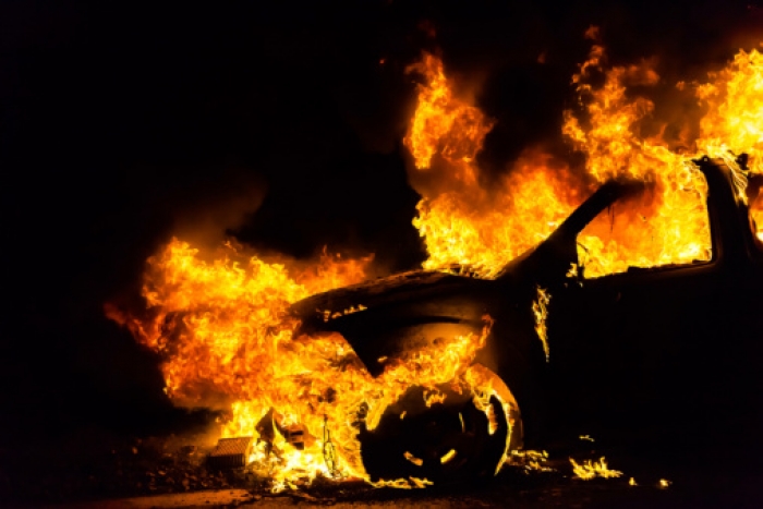 На Рахівщині згорів автомобіль