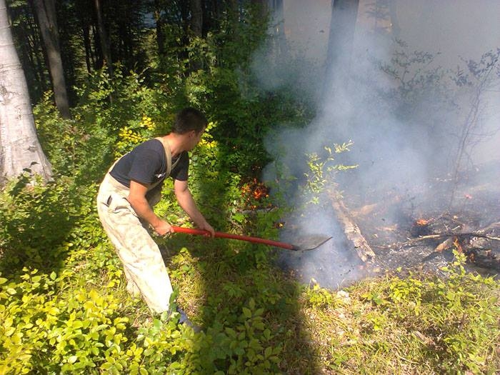 Біля кордону зі Словаччиною гасили масштабну лісову пожежу