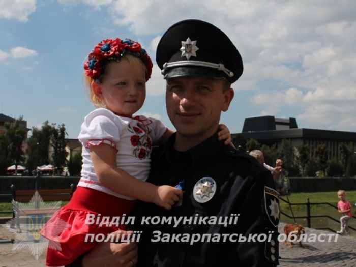 Закарпатські поліцейські на День Незалежності працювали як в Ужгороді, так і в Києві