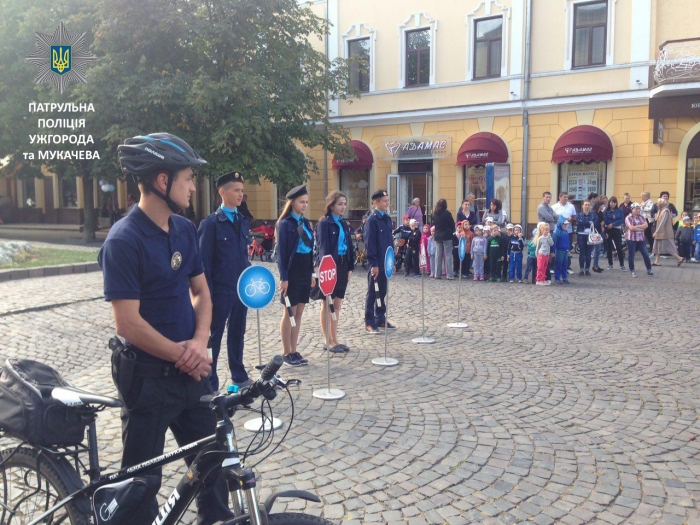 Велозмагання дошкільнят у Мукачеві пройшли у супроводі патрульних