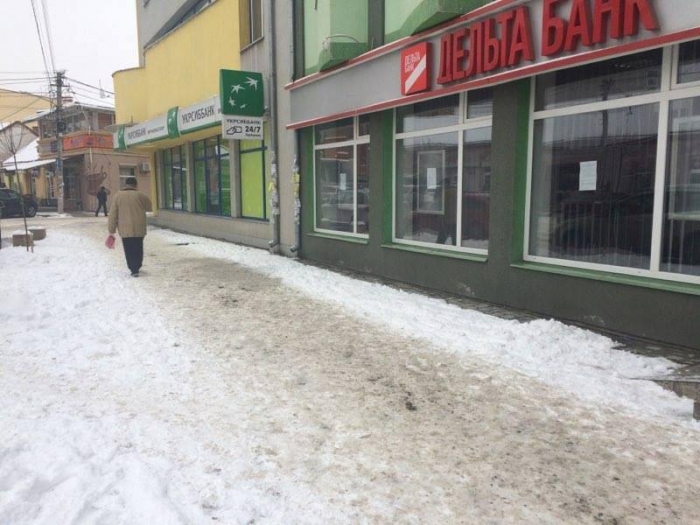 За неприбраний сніг в Ужгороді складено 10 протоколів