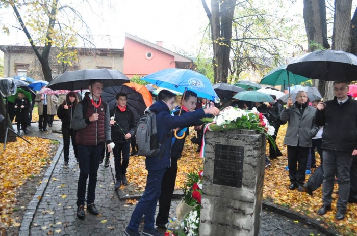 В Ужгороді біля пам’ятного знаку вшанували 61-у річницю Угорської революції