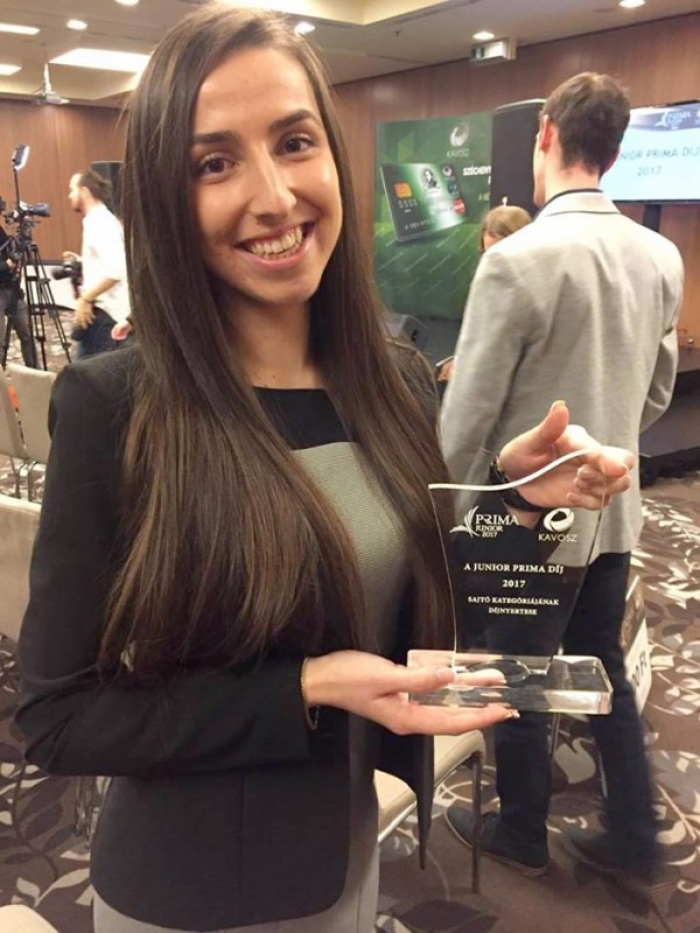 Студентка УжНУ стала лауреаткою журналістської премії в Угорщині