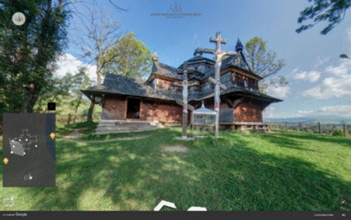 Два дерев’яні храми Закарпаття представлені у 3D-турі від Google