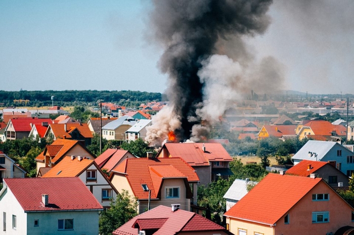 Пожежа в с. Минай під Ужгородом: у Мережі публікують фото густого диму та полум'я