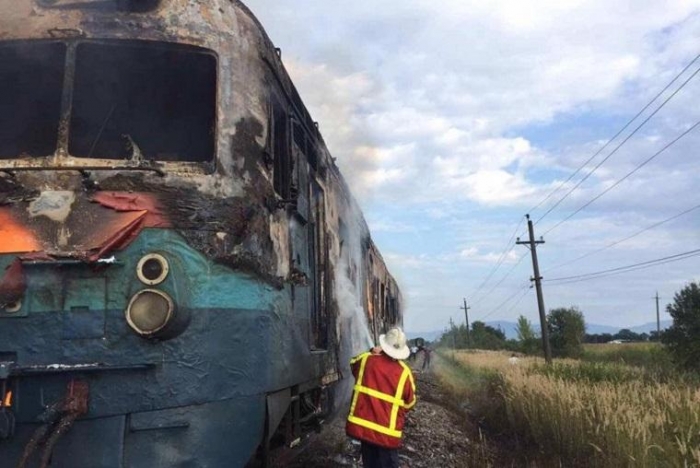 Вагон-кабіна машиніста палала на залізниці в Закарпатті