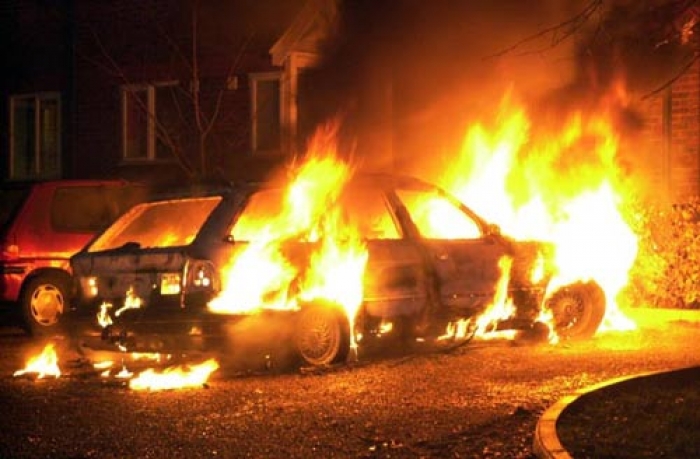 Чотири "вогняні" автомобілі помічені за вихідні на Закарпатті 
