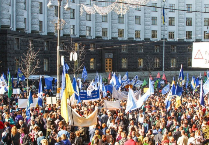 Профспілки Закарпаття – на Всеукраїнській акції протесту профспілок у Києві