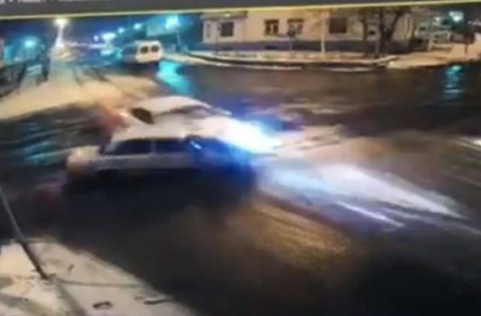 Погоня, як в бойовику: в Ужгороді патрульні наздоганяли водія, який здійснив ДТП (ВІДЕО)