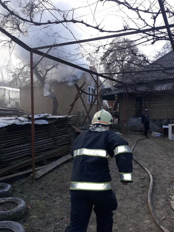 На Виноградівщині сталася пожежа