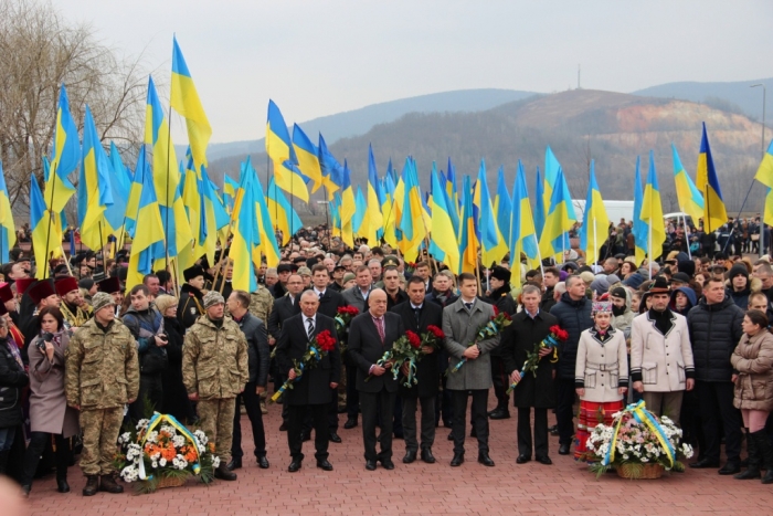 Керівництво органів ДФС Закарпаття взяло участь у відзначенні 79-ї річниці проголошення Карпатської України