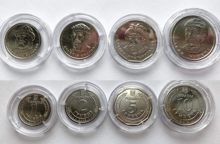 Сріблясті й легкі: стало відомо як виглядатимуть нові монети 1, 2, 5 і 10 гривень