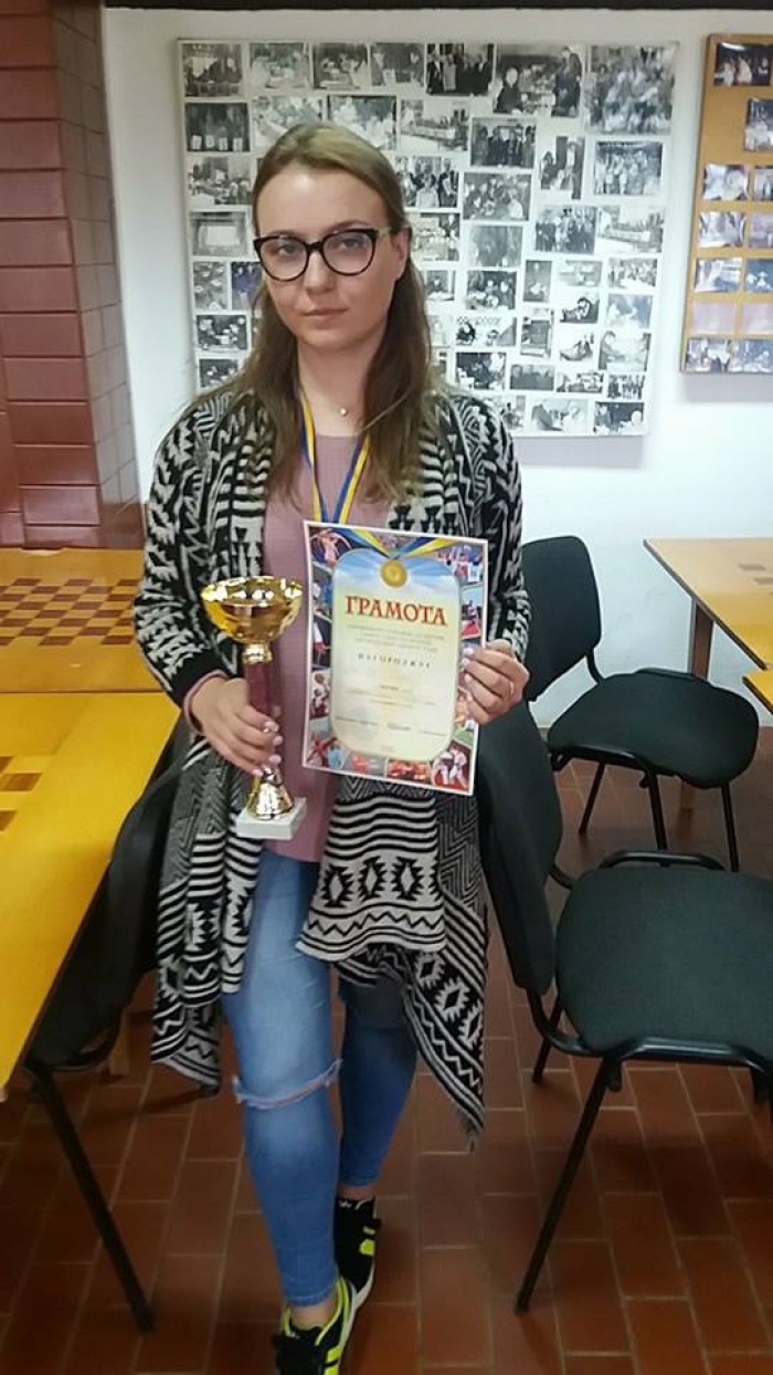 Ірина Антосяк – абсолютна чемпіонка міста Ужгорода з шашок