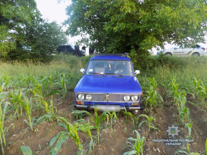 План "Перехват": поліція Хустщини за годину знайшла викрадений автомобіль в кукурудзі