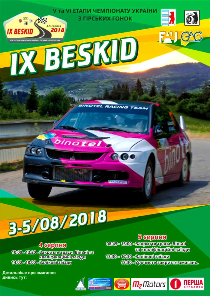 Чемпіонат з гірських перегонів "Бескид 2018" відбудеться на Закарпатті