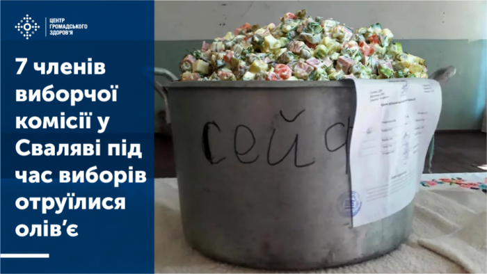 7 членів виборчої комісії в Сваляві під час виборів отруїлися олів'є (деталі офіційно)