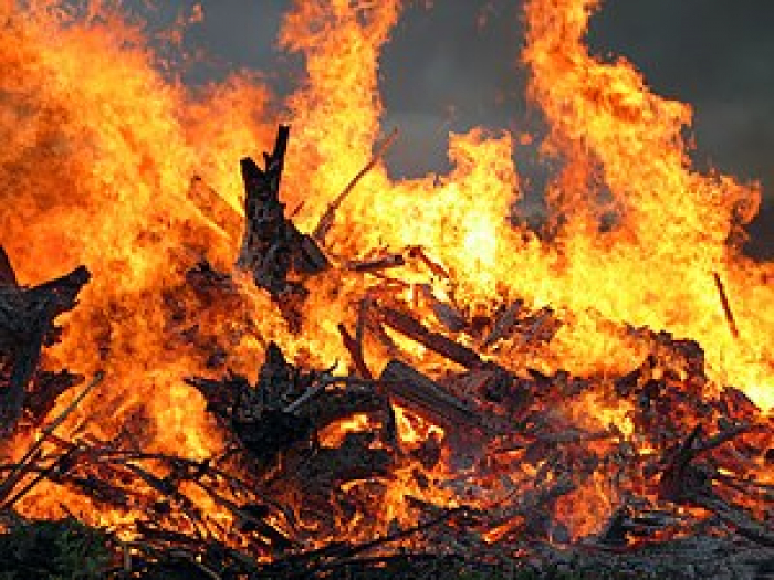 Пожежа на Хустщині: знищено понад тонну сіна 