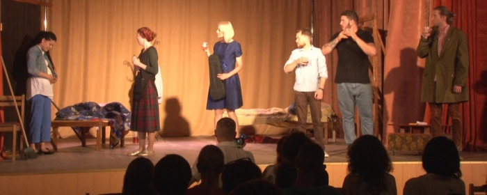 Сім акторів-аматорів показали виставу «20 хвилин з янголом» в Ужгороді (ВІДЕО)
