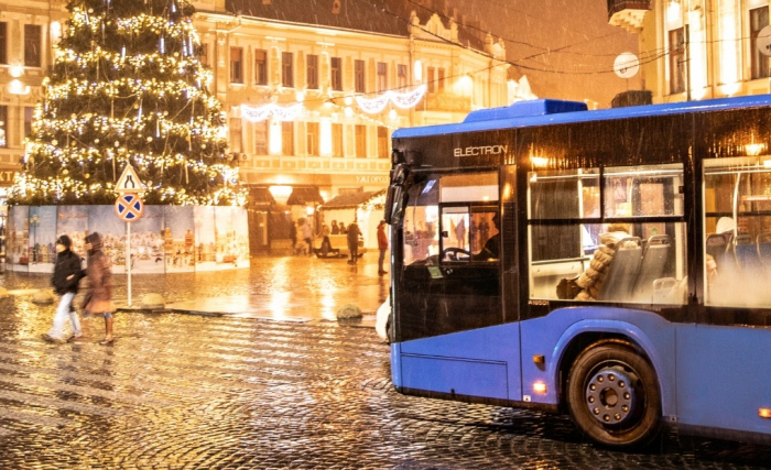Розклад руху автобусів на міських маршрутах в Ужгороді у новорічно-різдвяні свята
