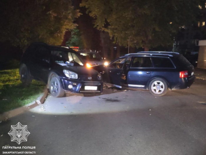 Закарпатські патрульні притягнули до відповідальності нетверезого водія, що вчинив ДТП