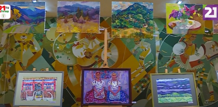 «Трансильванська фіалка» – художню виставку трьох закарпатських митців презентували в Ужгороді