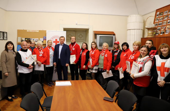  Богдан Андріїв привітав волонтерів Червоного Хреста в Ужгороді