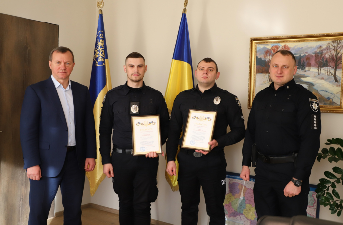Міський голова Ужгорода привітав патрульних із нагоди 7-ї річниці початку роботи патрульної поліції в Закарпатті