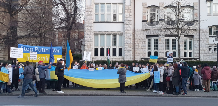 В Угорщині пройшли чергові мітинги на підтримку України