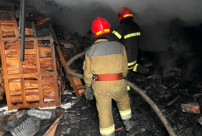 На Ужгородщині пожежа охопила сушильну камеру, заповнену дровами (ФОТО)