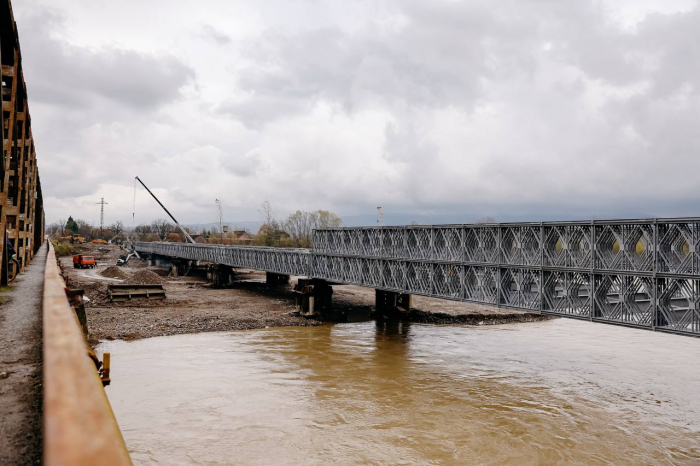 Будівництво модульного мосту через р. Тересва на Тячівщині завершене. Сьогодні відкривають проїзд для легкових авто
