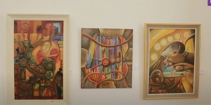 Живописну "Багатогранність форм" презентували в Ужгороді з нагоди 80-річчя Ловранта Бокотея (ВІДЕО)