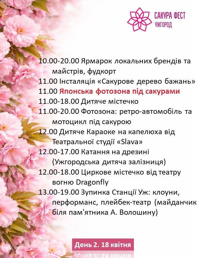 «Сакура Фест 2026» в Ужгороді: програма благодійного фестивалю