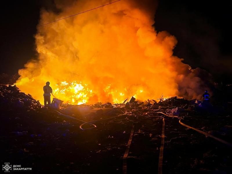 Упродовж квітня на Закарпатті зафіксовано 7 пожеж на сміттєзвалищах