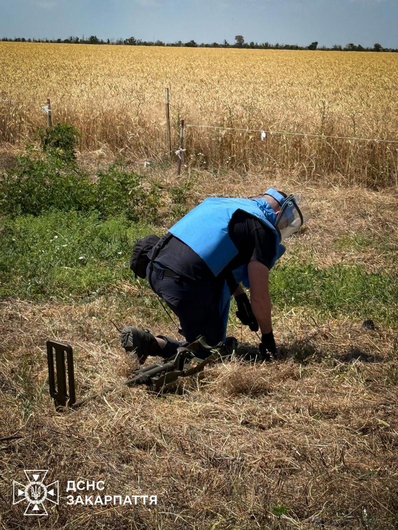 Закарпатські піротехніки виконують завдання з гуманітарного розмінування на Миколаївщині