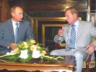 Путін і Кучма домовляються про нафту і газ