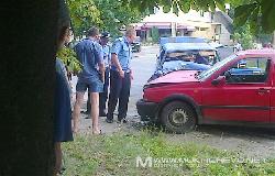 На Грушевського потужно зіткнулися "Жигулі" та "Фольксваген"