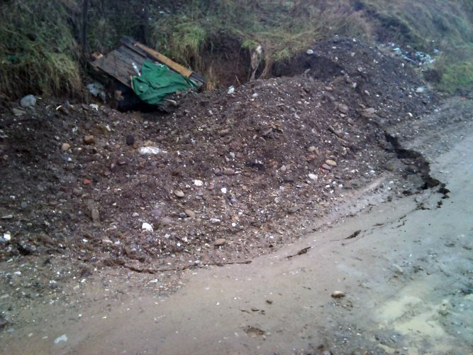У Солотвині зафіксовано новий карстовий зсув