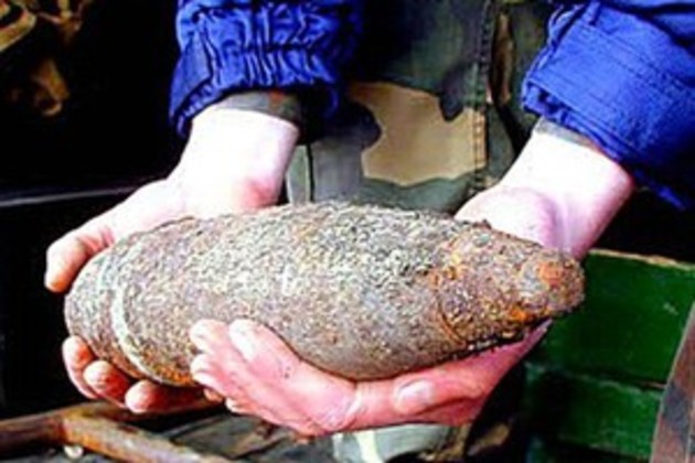 На Джамбула знайшли артилерійський снаряд