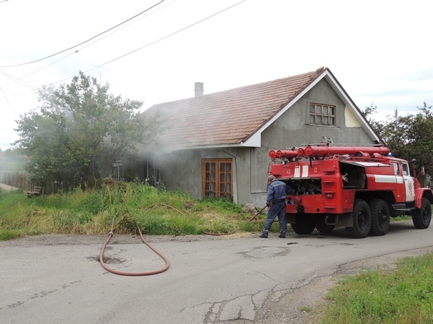 Пожежа в закарпатському селі (відео)