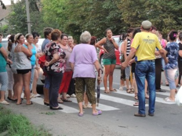 Акції протесту проти примусової мобілізації тривають на Закарпатті