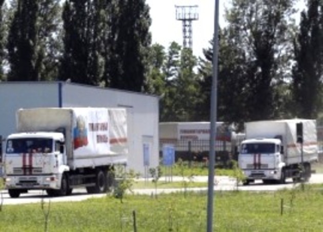Вже 145 вантажівок з російською гуманітаркою нелегально прорвались в Україну