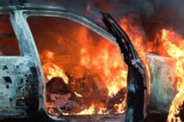 В обласному центрі знову палало авто