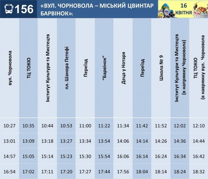 Як їздитиме громадський транспорт Ужгорода на Великдень: графік руху