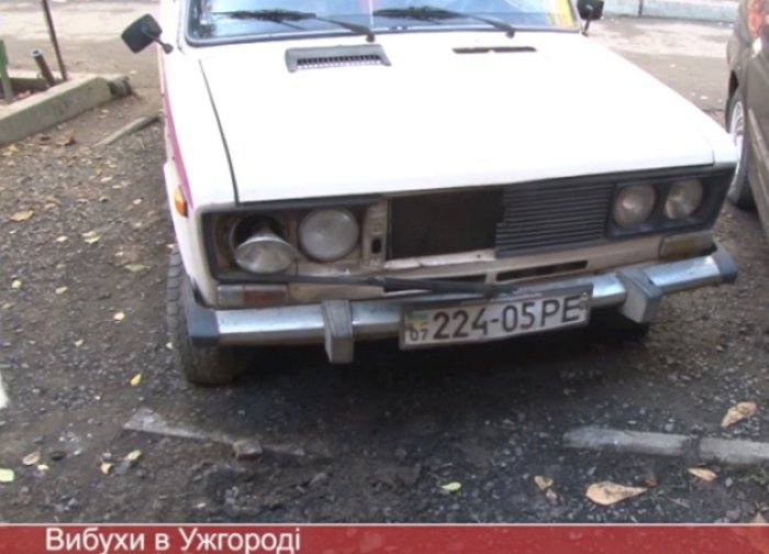 ВІДЕО з місця одного з терактів у закарпатській столиці