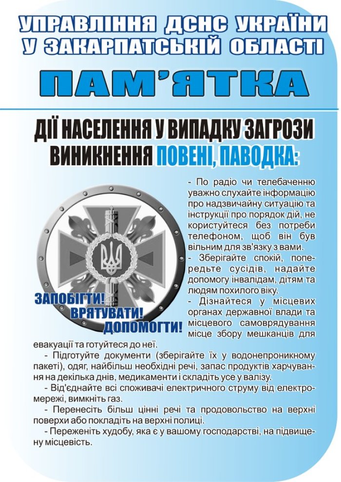 Як поводитись під час паводку?