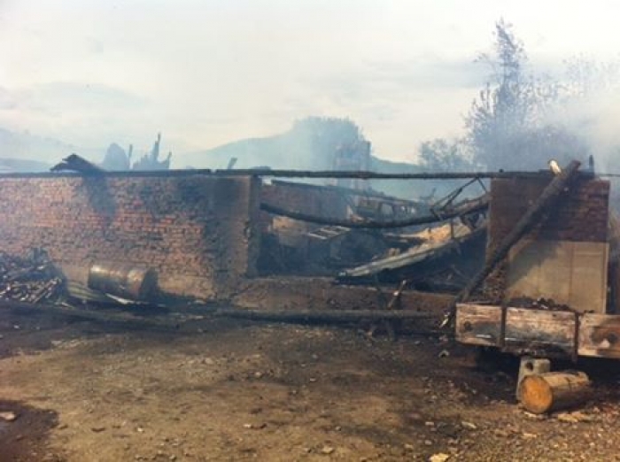 На Тячівщині пожежники боролись з вогнем кілька годин