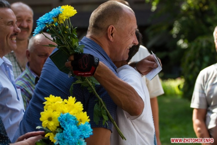 Ветеранський велопробіг, що стартував з Ужгорода, уже доїхав до Житомира