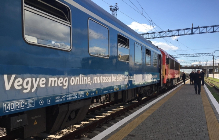 На Закарпаття євроколією прибув перший поїзд з Будапешта
