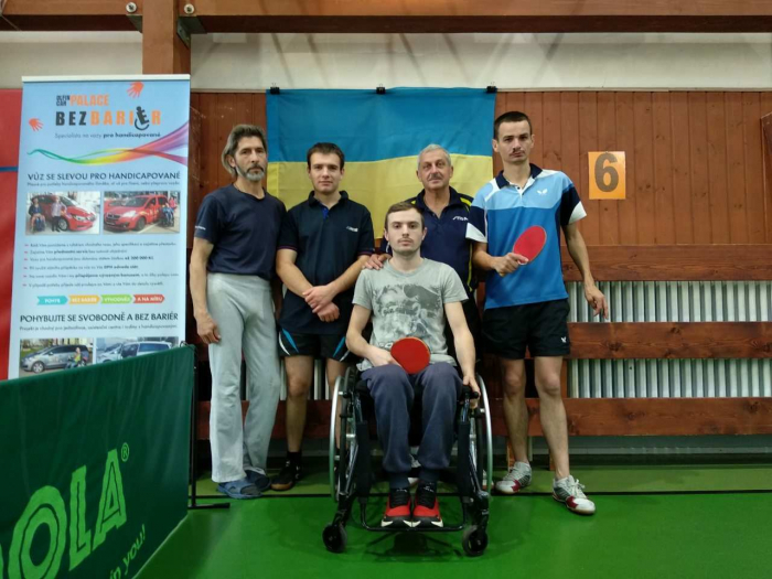 Закарпатські параолімпійці вибороли восьме місце на міжнародному турнірі з настільного тенісу 
