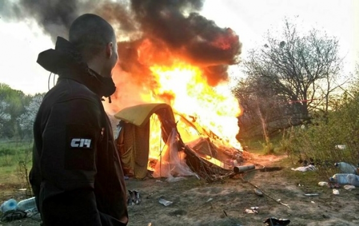 Спалення табору ромів у столиці: версія постраждалої сторони
